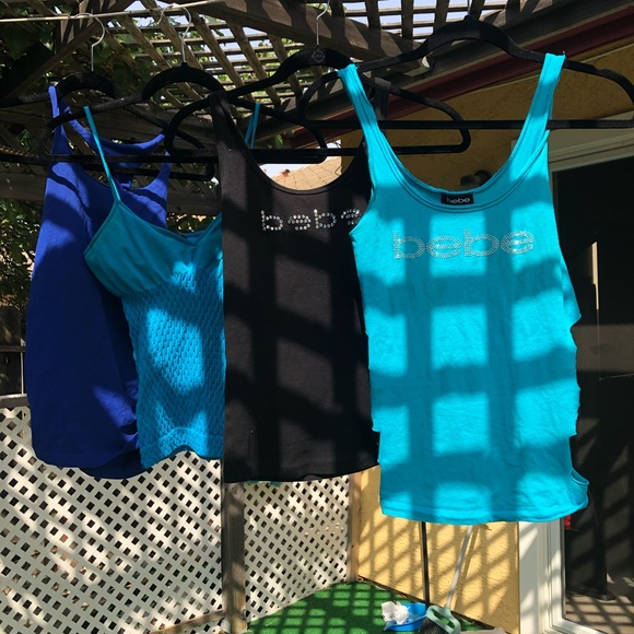 4 cute sexy BEBE tank tops - Picture 2 of 9